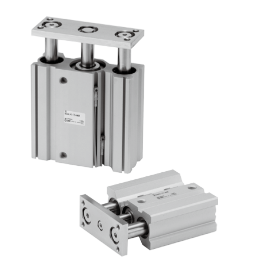 Compact Guide Cylinder MGQ Series ø12, ø16, ø20, ø25, ø32, ø40, ø50, ø63, ø80, ø100