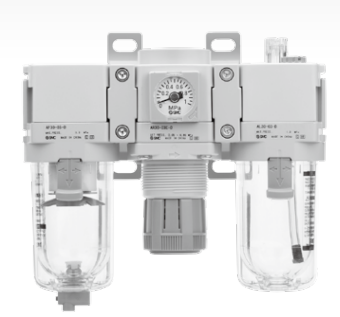 Air Combination Air Filter + Regulator + Lubricator AC20-D to AC60-D