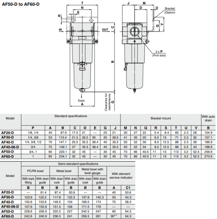 Modular Type Air Filter AF Series