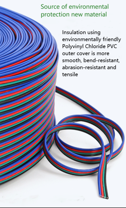 LED light connecting cable 18AWG*3 and (34/0.178TS)