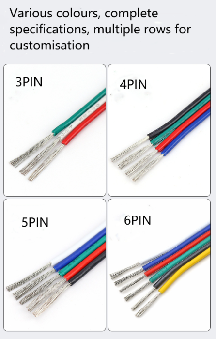 LED light connecting cable 18AWG*2 and (34/0.16TS)