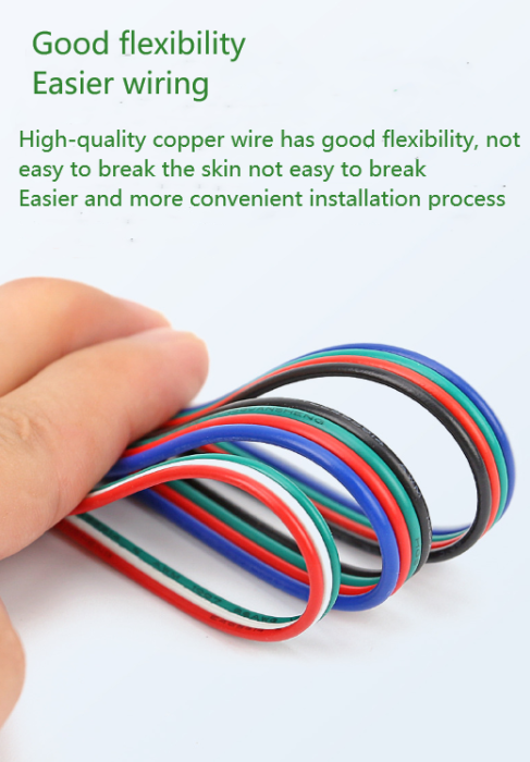 LED light connecting cable 18AWG*8 and (34/0.14TS)