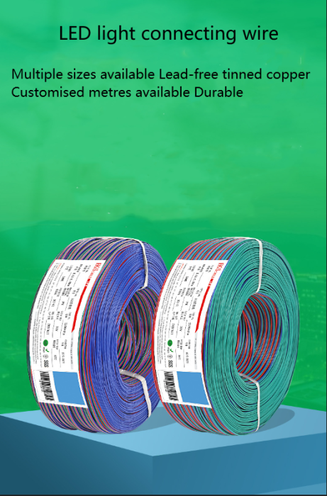 LED light connecting cable 18AWG*4 and (34/0.178TS)