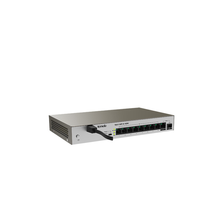 10-port Gigabit photoelectric uplink PoE power supply switch