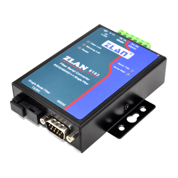 Level-type fiber-to-serial port