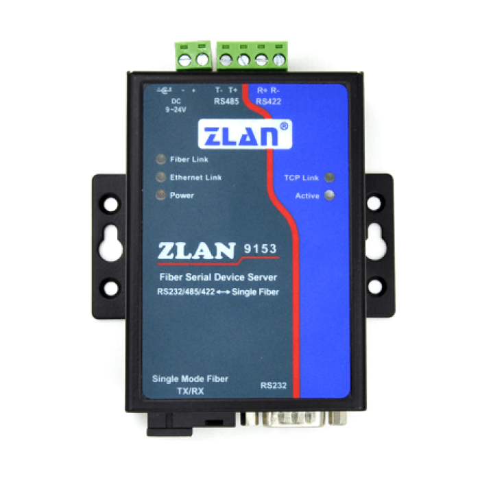 Serial server type optical fiber to serial port