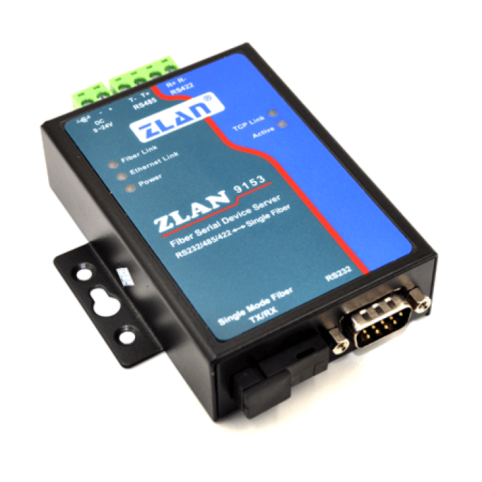 Serial server type optical fiber to serial port