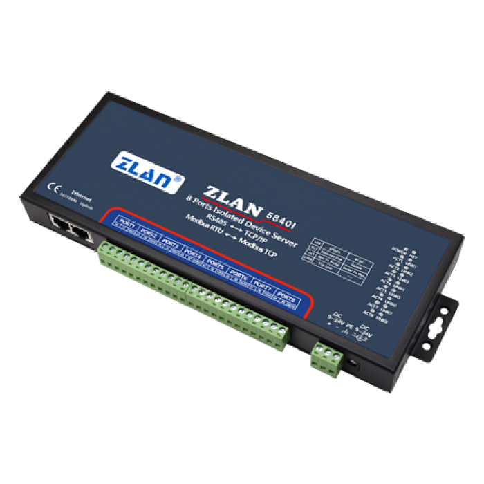 Isolated 8 Ports Serial Device Server