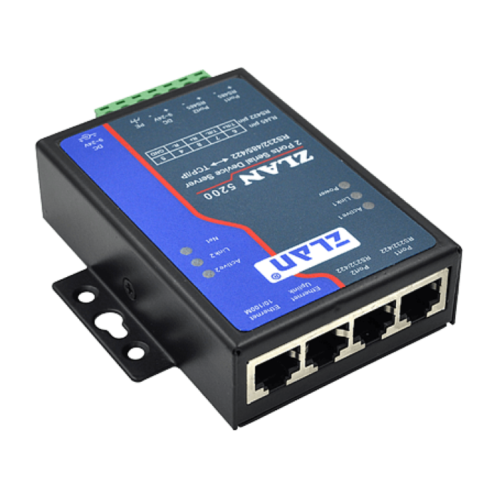 2 Ports Serial Device Server