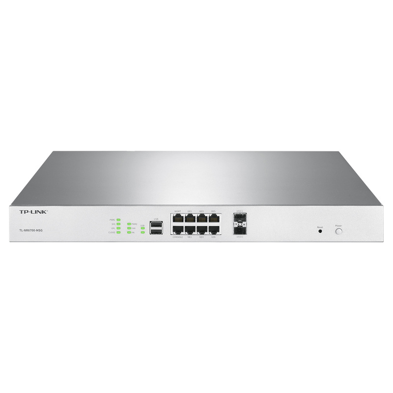 2 10G SFP+ fiber module expansion ports 6 RJ45 ports Multi-service integrated routing