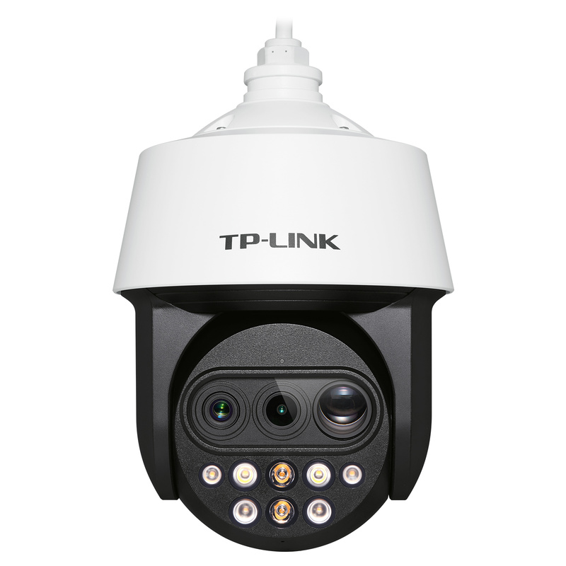 Three-eye zoom full-color network high-speed dome machine