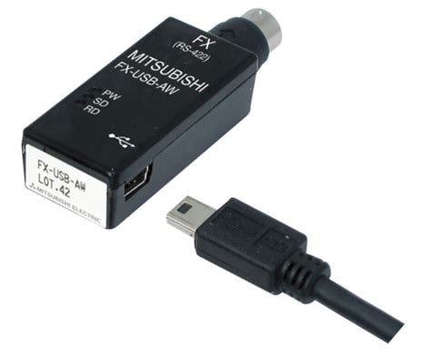 FX-USB-AW Mitsubishi USB to RS422 PLC Programming Cable for FX3U FX5U