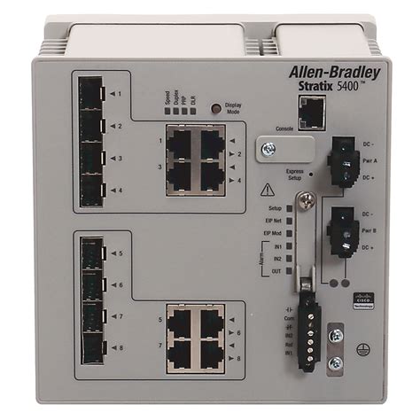 1783-HMS4C4CGN Allen-Bradley Stratix 5400 8-Port Gigabit Managed Switch EtherNet/IP CIP Security
