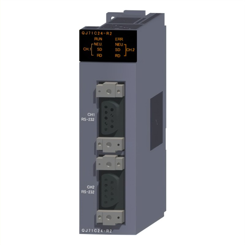 QJ71C24-R2 Mitsubishi MELSEC Q Series Serial Communication Module RS-232/422/485 PLC Interface