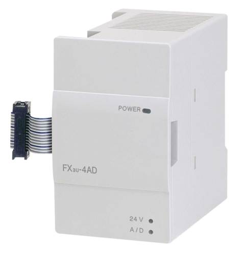 FX3U-4AD MELSEC FX3U Analog Input Module, 4-Ch High Resolution, PLC Signal Converter, Sensor Interface