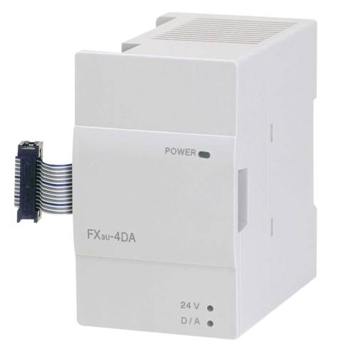 FX3U-4DA 4-Ch Analog Output Module - Mitsubishi FX3U Series PLC Expansion for Signal Conversion