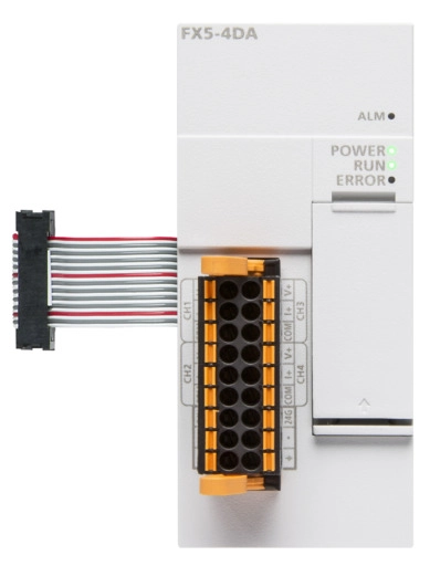 FX5-4DA 4-Ch Analog Output Module - Mitsubishi FX5 Series PLC, 16-bit High Accuracy, DAQ System