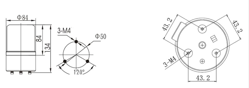Small Warning Light LTD-1081 AC220V blue