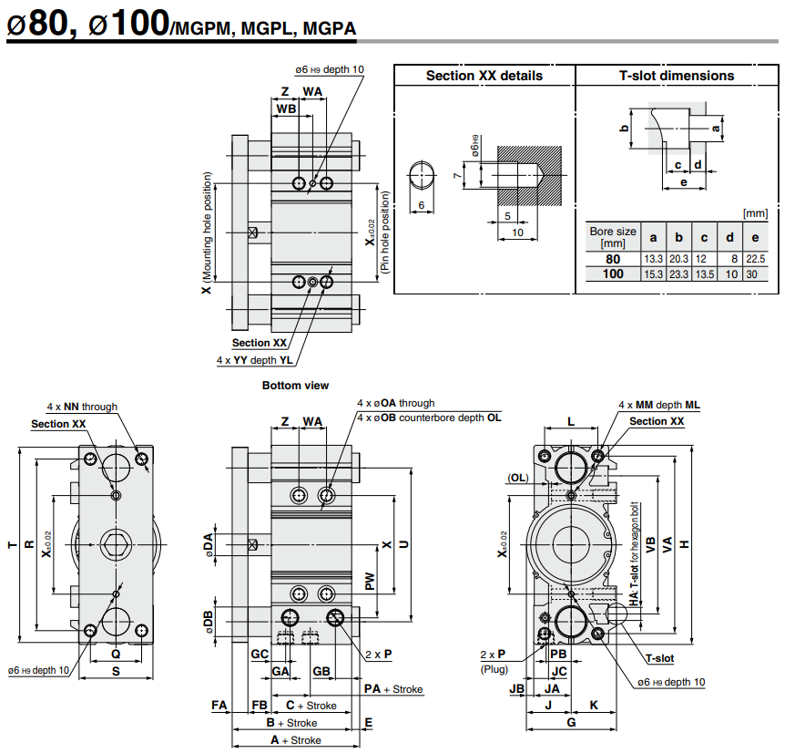 MGP-Z Series Compact Guide Cylinder