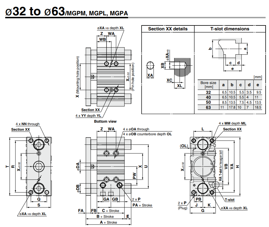 MGP-Z Series Compact Guide Cylinder