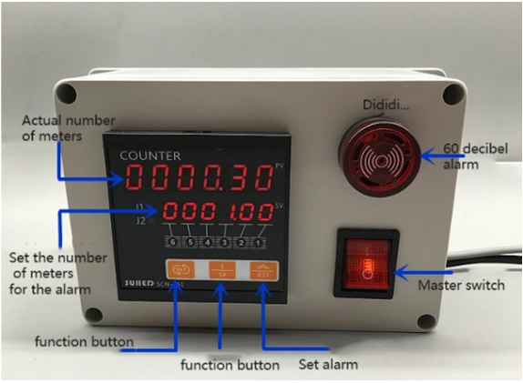 High-Precision Wheel Digital Display Meter Counter JM-04-2
