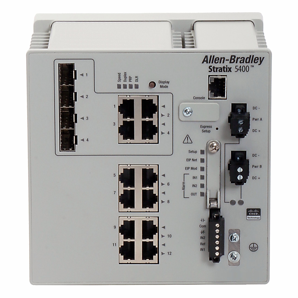 1783-HMS8TG4CGN Stratix 5800 Managed Switch | Allen-Bradley 8-Port Gigabit Rail-Mounted HMS Module