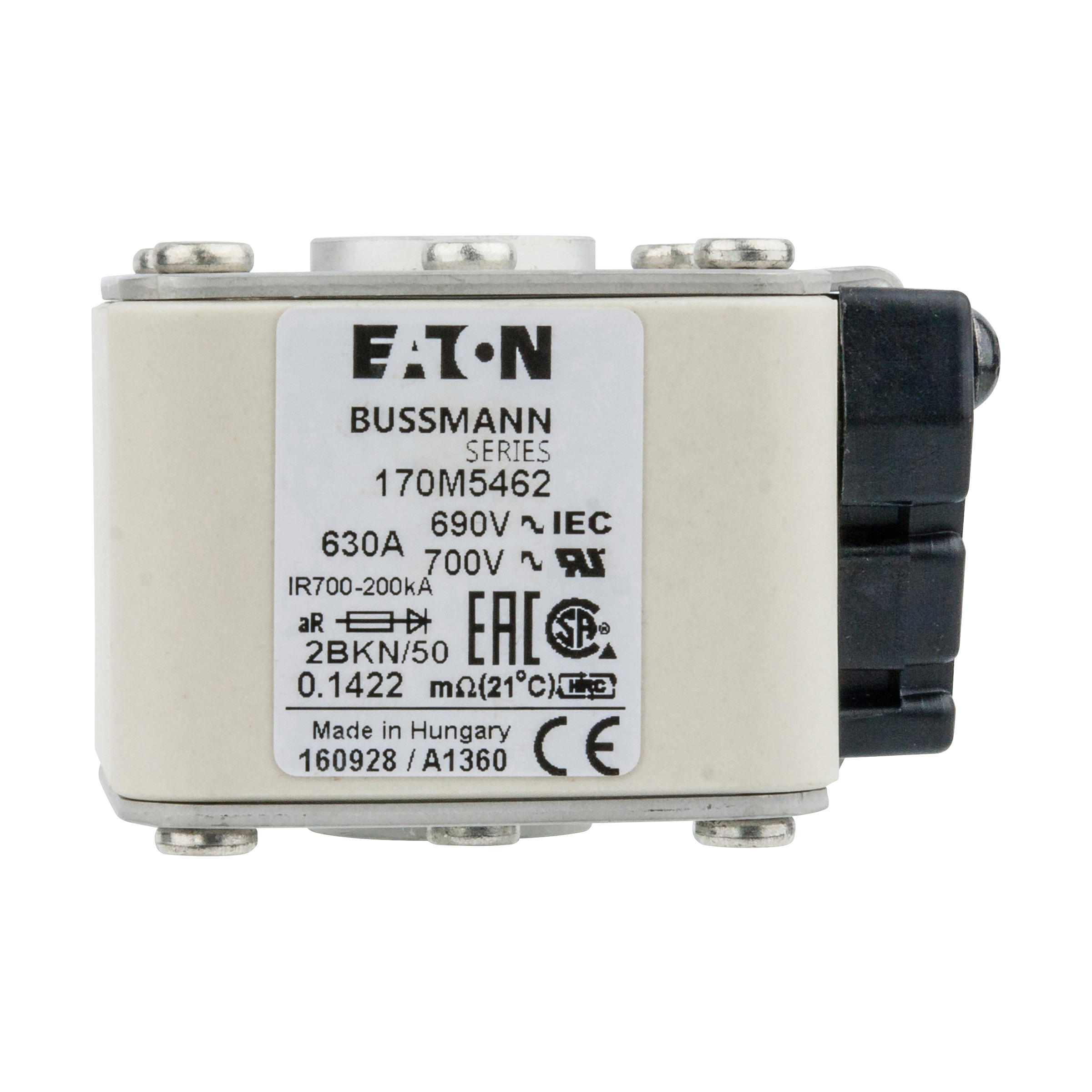 Eaton 170M5462 MCCB Circuit Breaker 250A 600VAC 20KA High-Current Protection