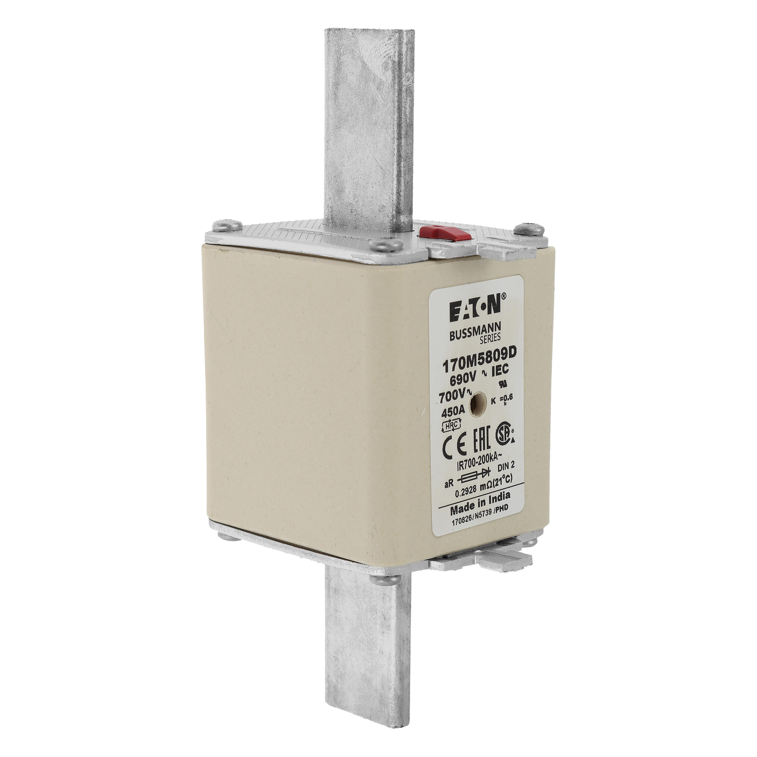Eaton 170M5809 70A 600VAC 20KA Molded Case Circuit Breaker Thermal Magnetic Trip