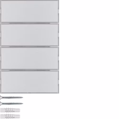 Push-button 4gang, lab. field, + RGB LED, internal temp. sensor, KNX - K.5, al.