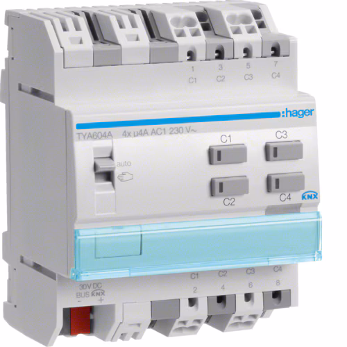 Output module 6x 4A /230V~, KNX