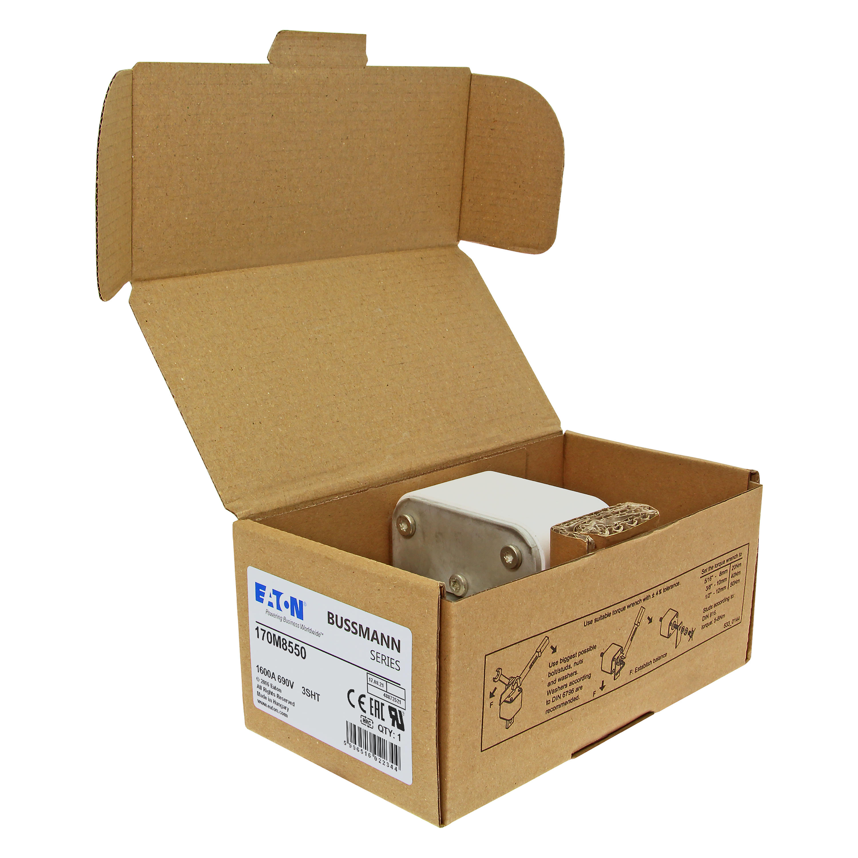 Eaton 170M8550 20A 600VAC Motor Protection Thermal Magnetic Circuit Breaker