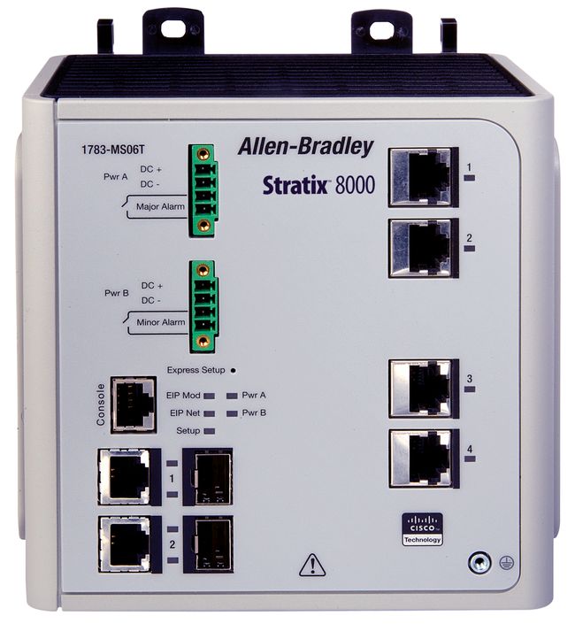 1783-MS06T Stratix 5700 Managed Switch, Rockwell Allen-Bradley Ethernet/IP CIP Motion Industrial Networking