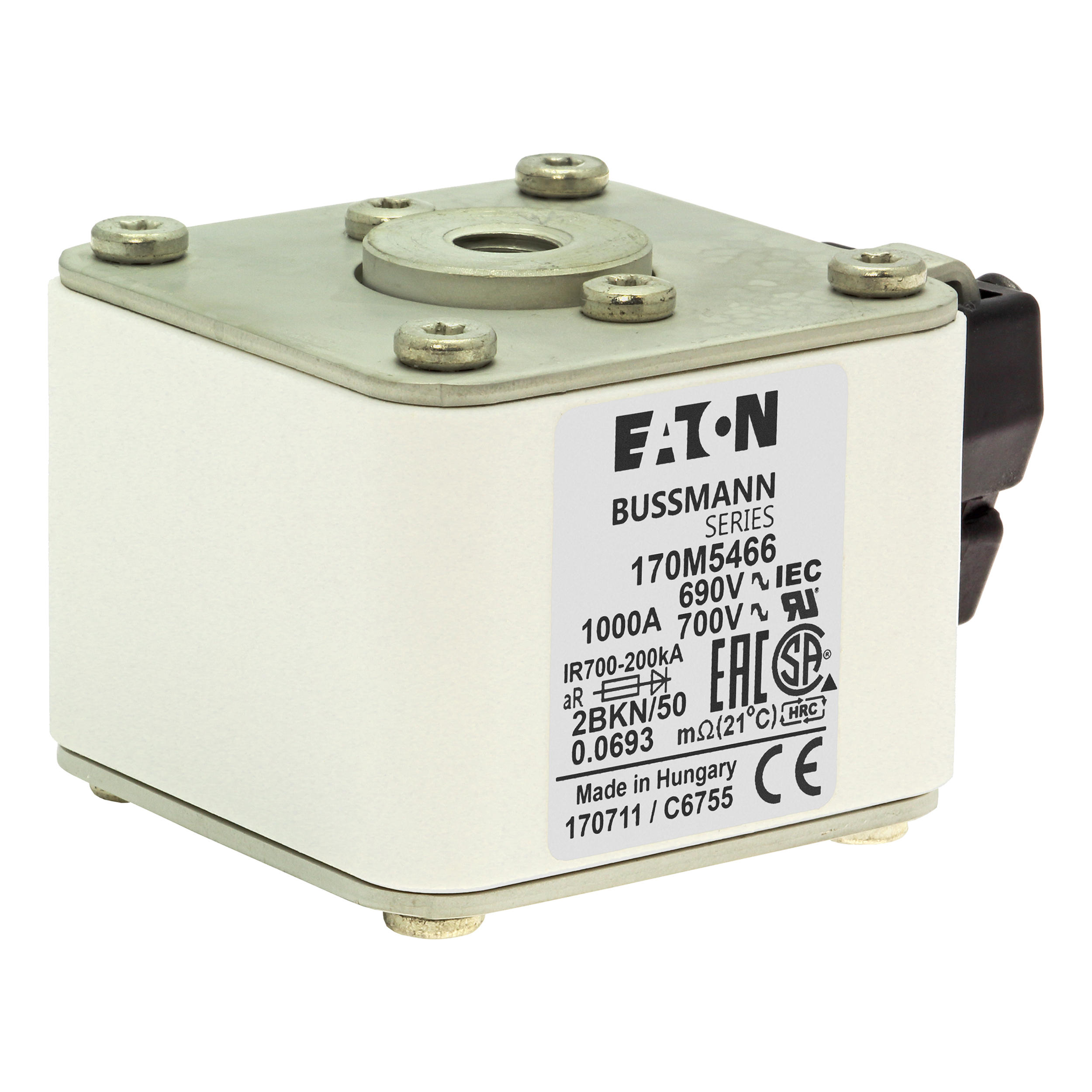 Eaton 170M5466 450A 600VAC 20kA Circuit Breaker Heavy-Duty Power Distribution Panel Mount