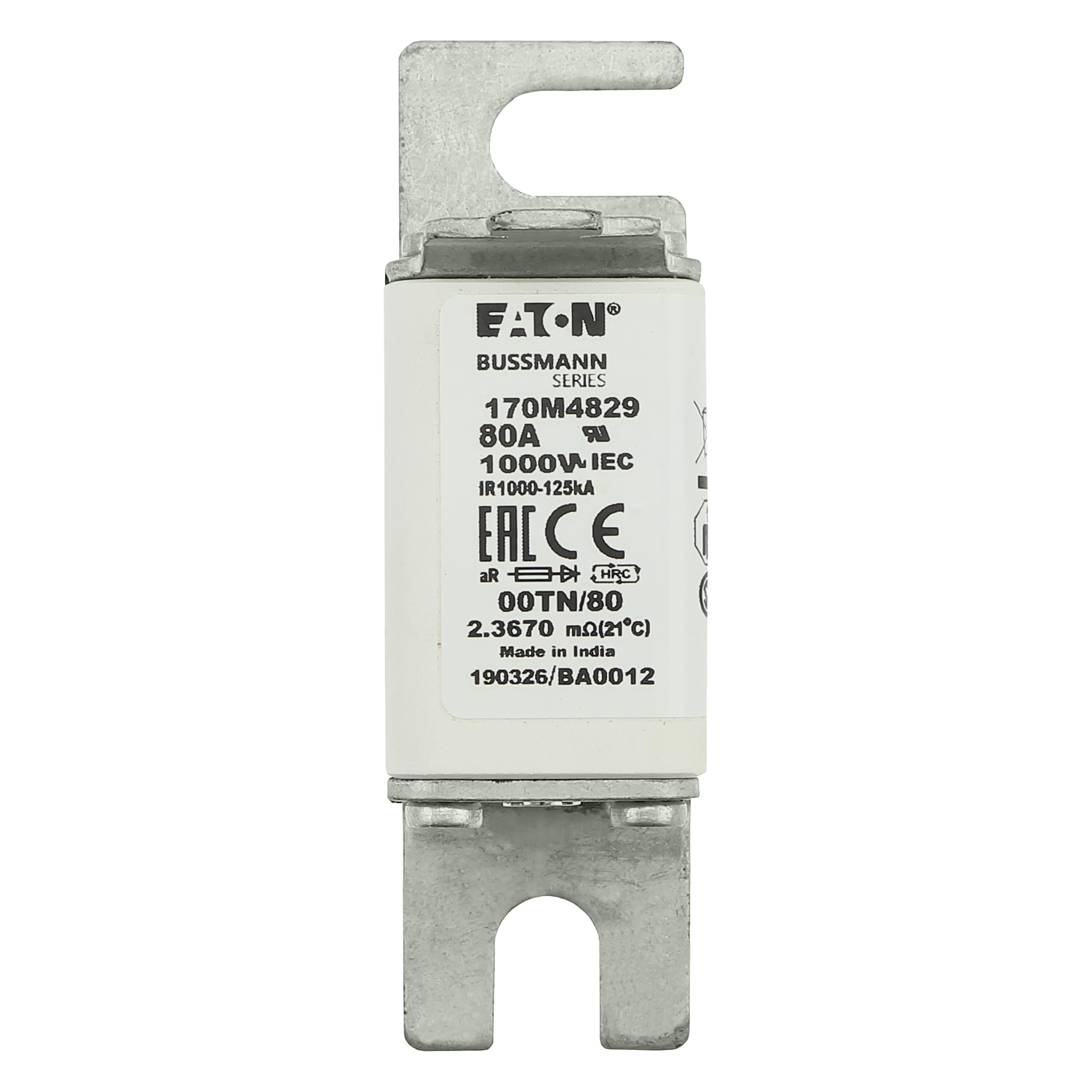 Eaton 170M4829 MCCB 175A 600VAC Molded Case Circuit Breaker for Motor Protection