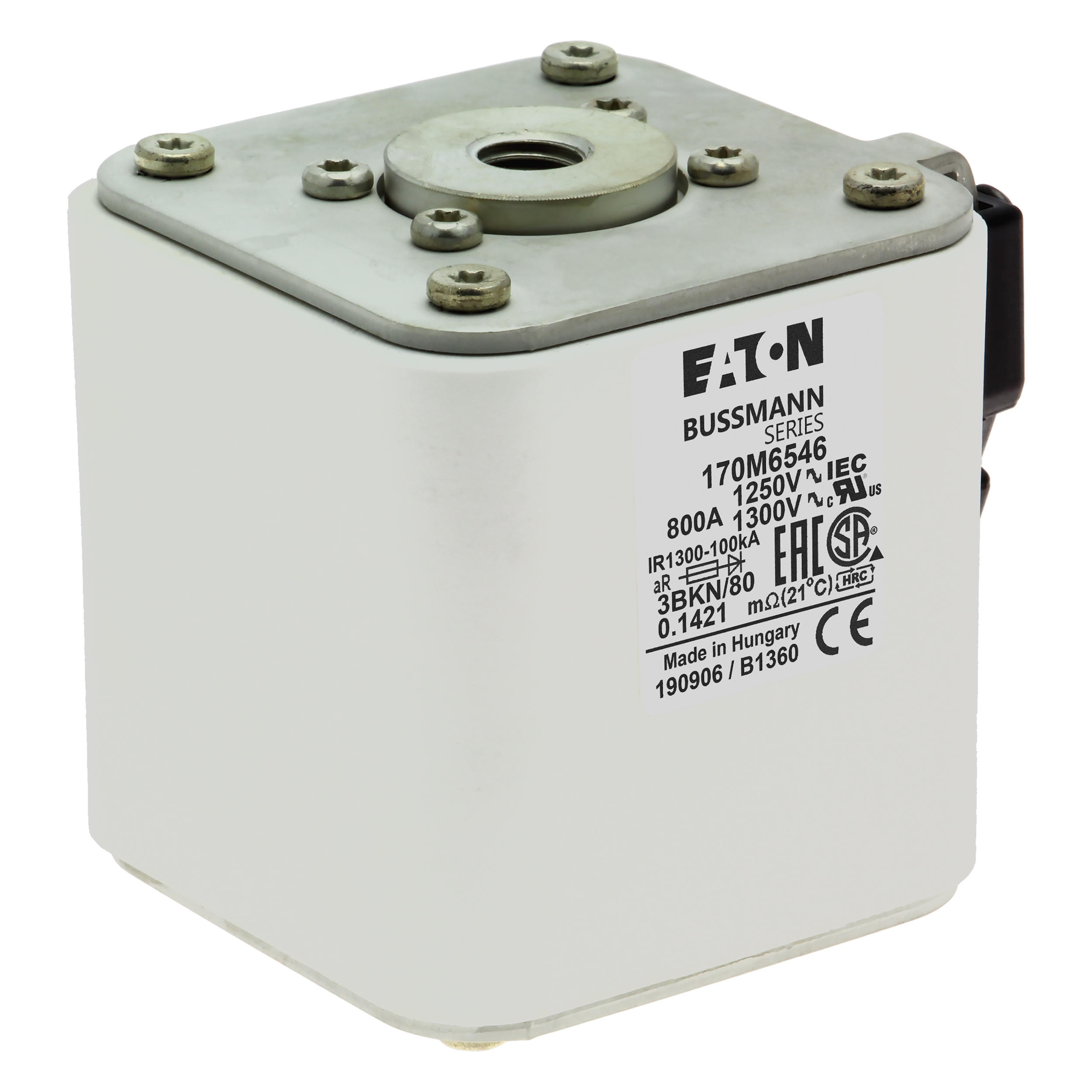 Eaton 170M6546 35A 600VAC 20KA MCCB Circuit Breaker Motor Protection High-Current