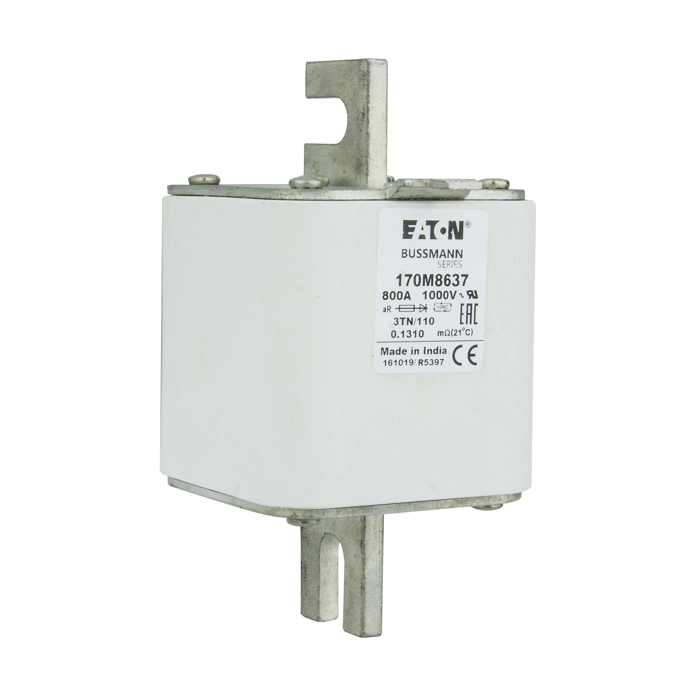 Eaton 170M8637 450A 600VAC 20kA MCCB Circuit Breaker, Thermal Magnetic Trip Protection