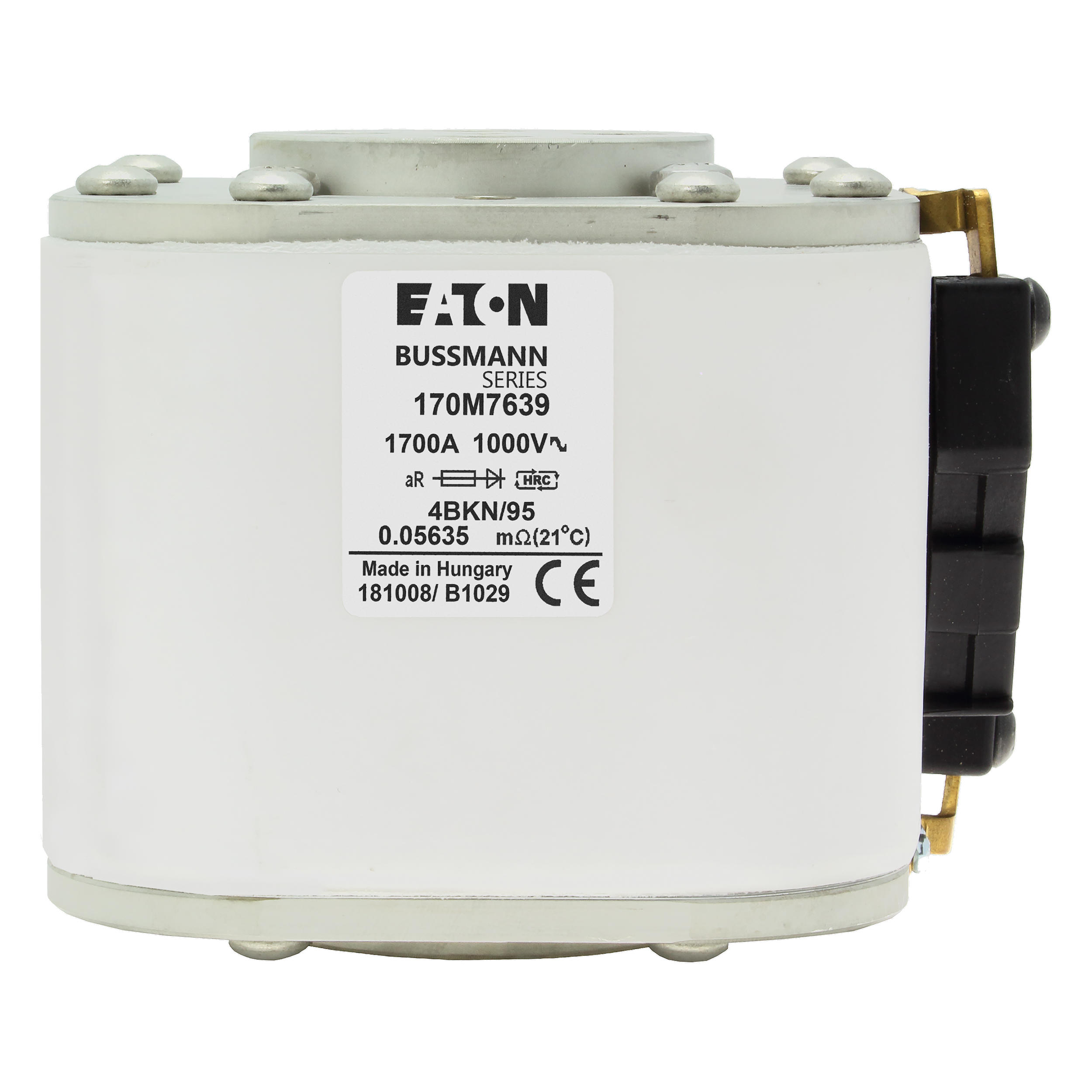 Eaton 170M7639 1000A 600VAC 20KA MCCB Circuit Breaker, MVS Series High Current