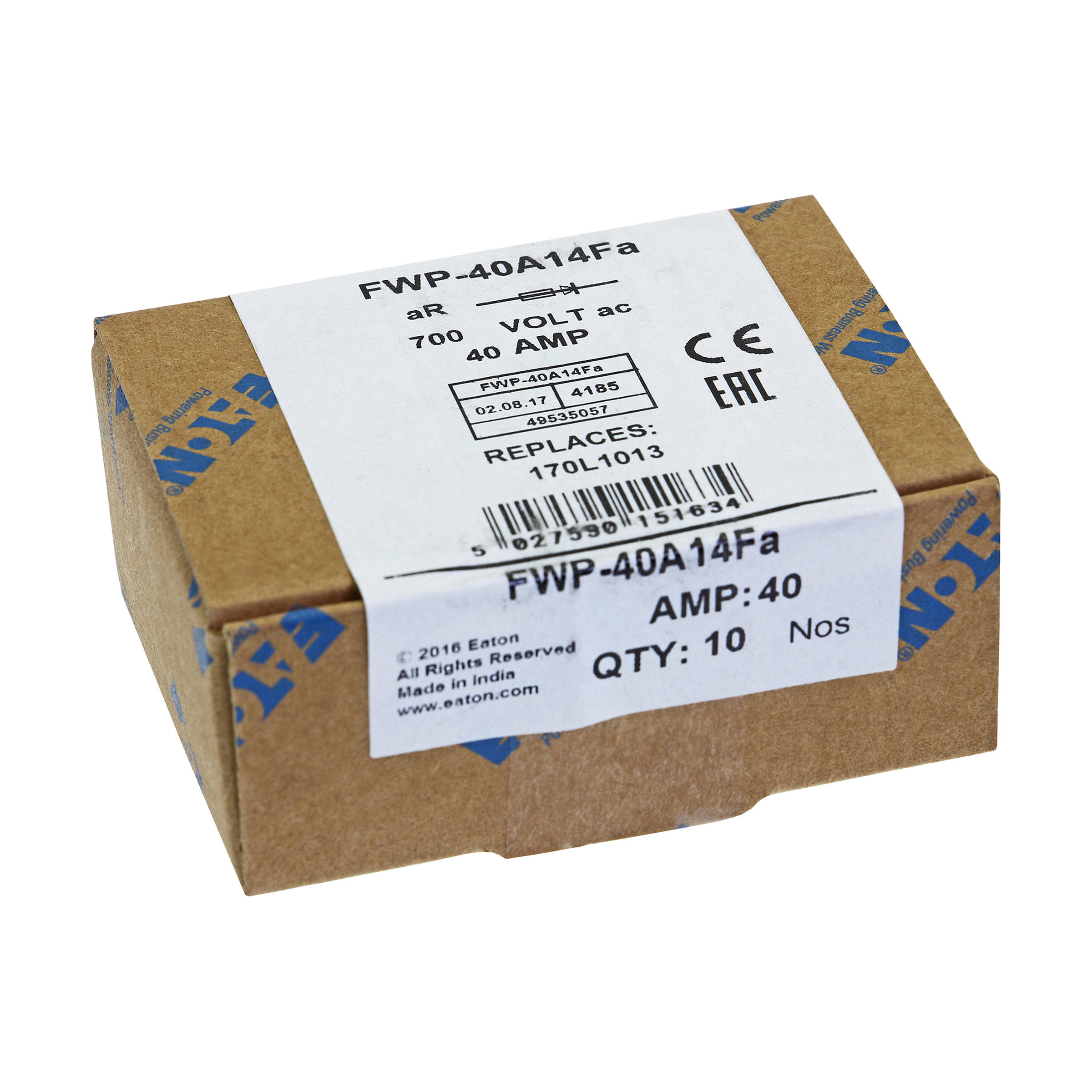 Eaton FWP-40A14Fa 40A 32VDC DC Circuit Breaker - High-Current Solar Power Protection Relay