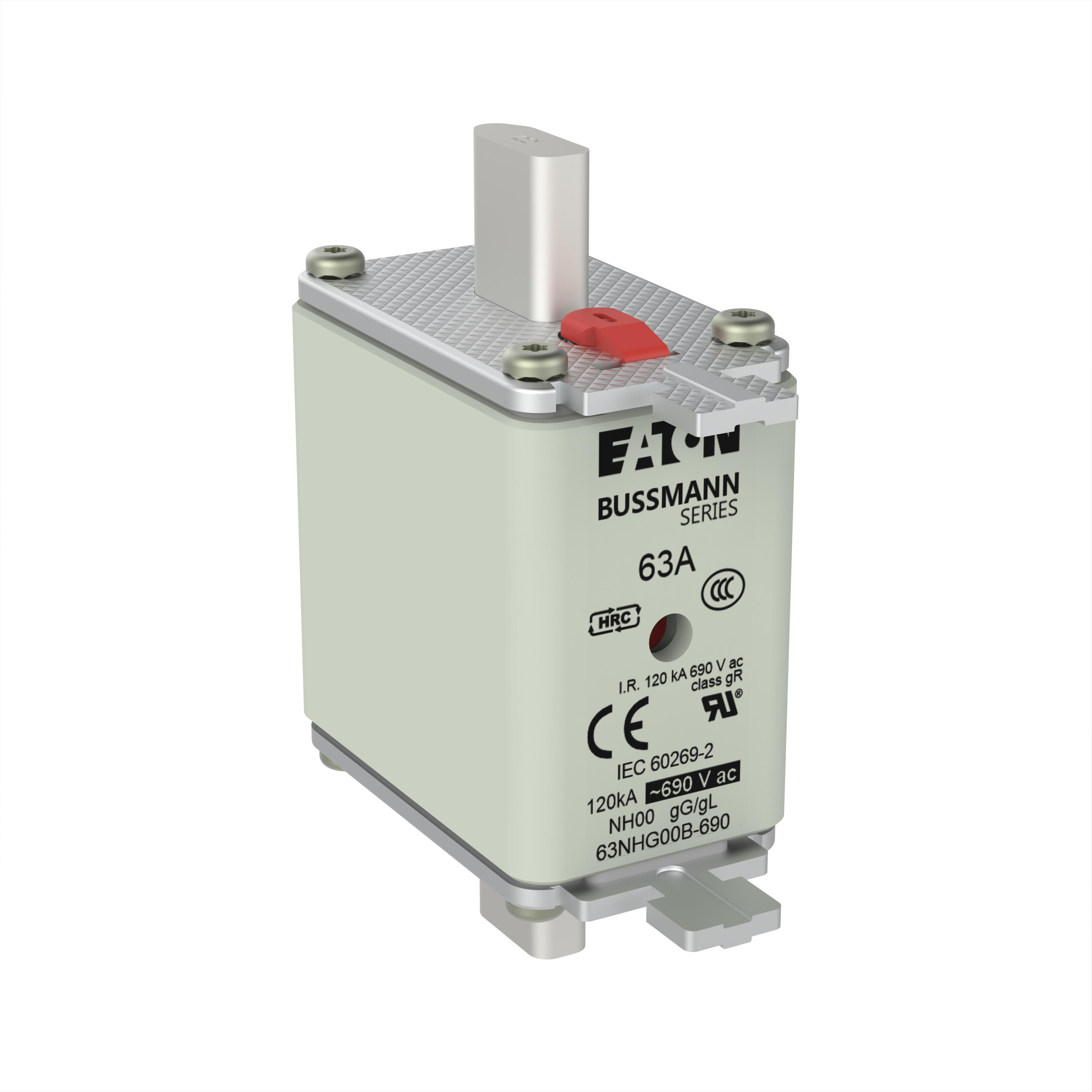 Eaton 63NHG2BI-690 63A 690VAC Molded Case Circuit Breaker, High Voltage Protection, 63 Amp Trip Unit