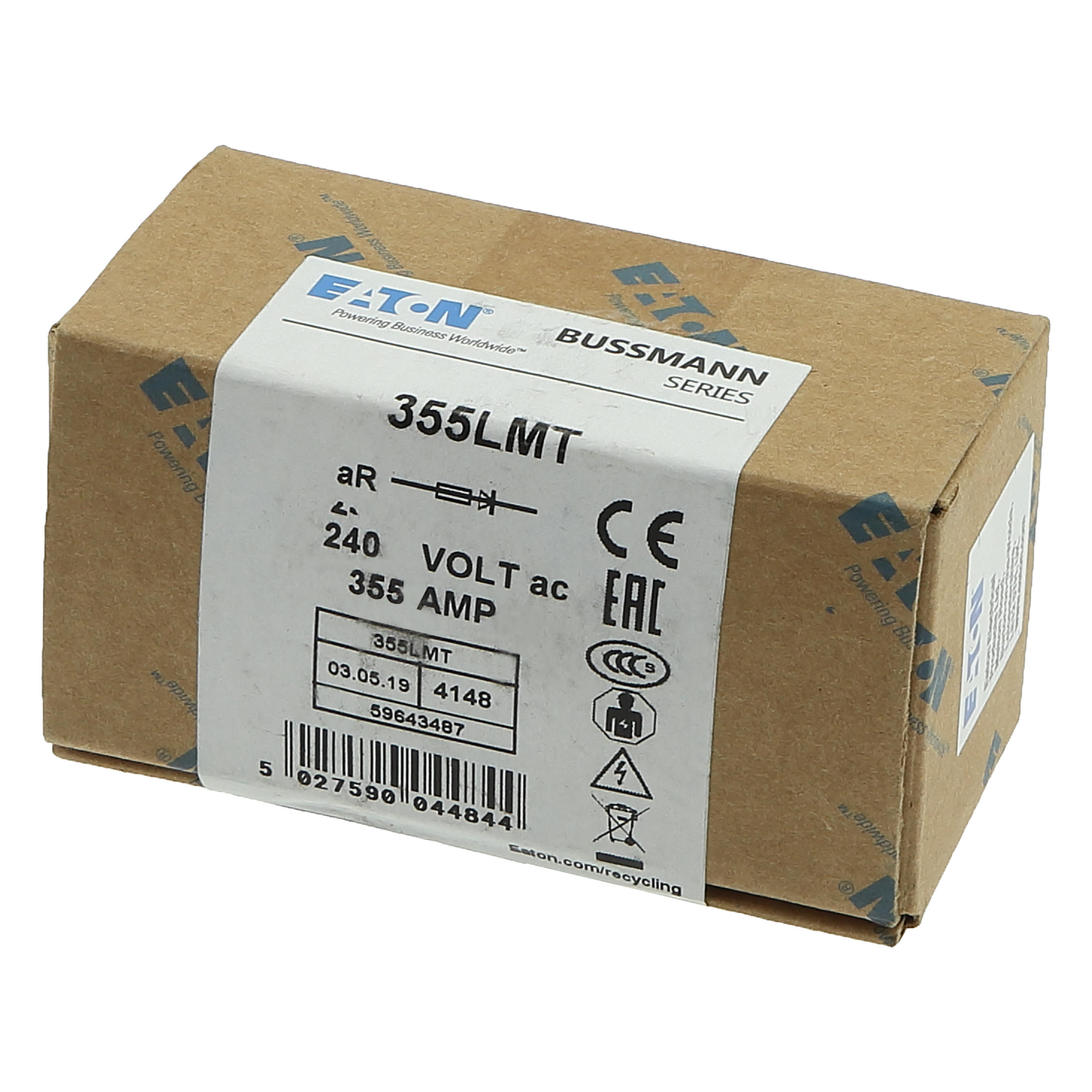 Eaton 355LMT 355A 600VAC MCCB Molded Case Circuit Breaker Motor Protection 600V