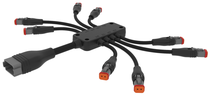 MJ8-DT06-2S-x-DT04-12PA-x Deutsch DT Series 12-Position Sealed Connector for Heavy-Duty Machinery