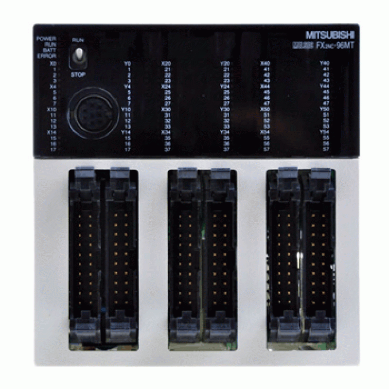 FX2NC-96MT Mitsubishi MELSEC FX PLC, 96 I/O Transistor Output Module for Industrial Automation Systems