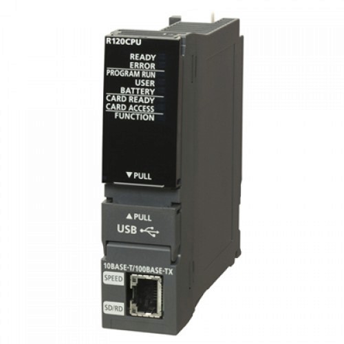 R120CPU PLC Controller Module for Industrial Automation Systems, High-Performance CPU, Compact Design