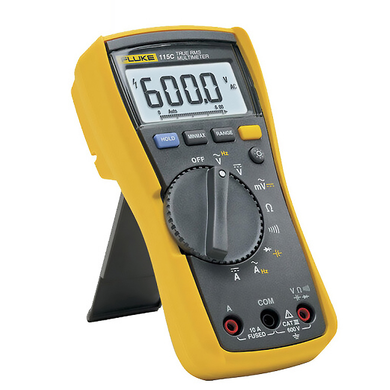 FLUKE 115C True RMS Digital Multimeter Voltage Resistance Continuity Tester for Electricians & Techs