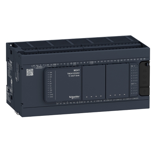 TM241C40R Modicon M241 Compact PLC - Schneider Electric Logic Controller 40 I/O, Ethernet, Motor Control Automation