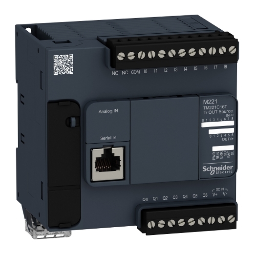 TM221C16T Schneider Modicon M221 16 I/O Compact PLC Controller for Machine Control