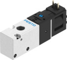 VUVS-LK20-M32C-AD-G18-1C1-S(FESTO) 3/2 Way Solenoid Valve, Compact Design, High Flow, G1/8 Port, Pneumatic System Component