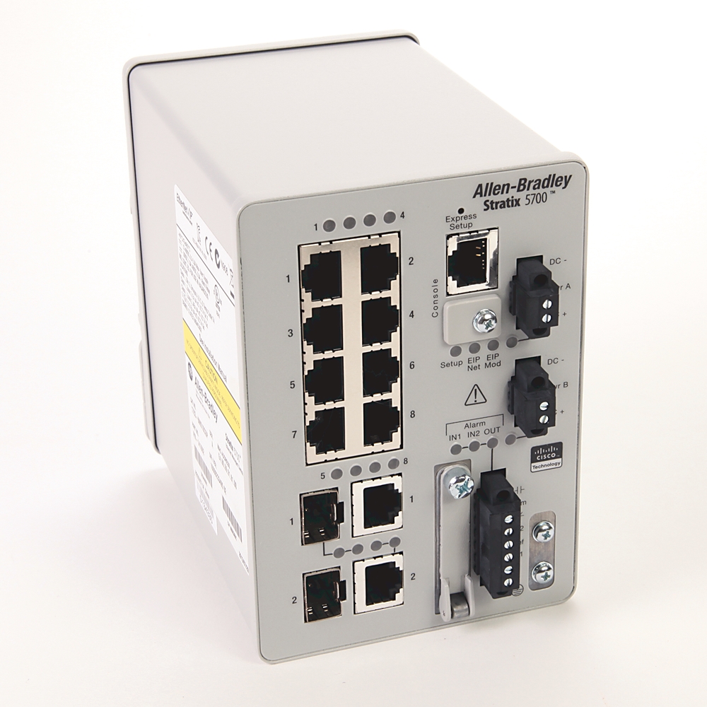 1783-BMS10CGP Allen-Bradley Stratix 5800 10-Port Gigabit Managed Ethernet Switch