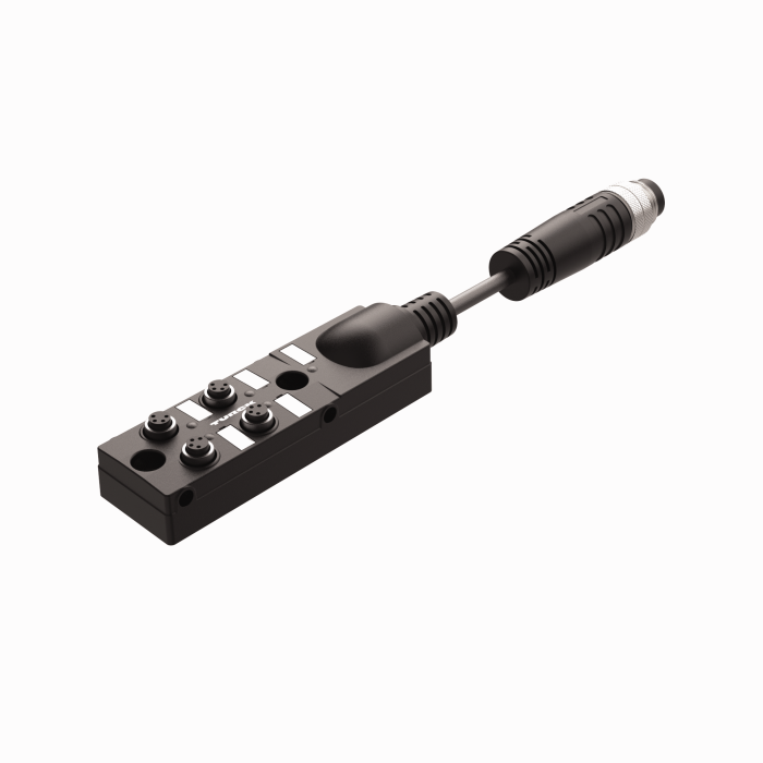 TB-4M8Z-4-x-BSM14 M8 Sensor Connector, 4-Pin Modular Interface, IP67-Rated, Compact Housing for Sensor Modules and Machinery Integration