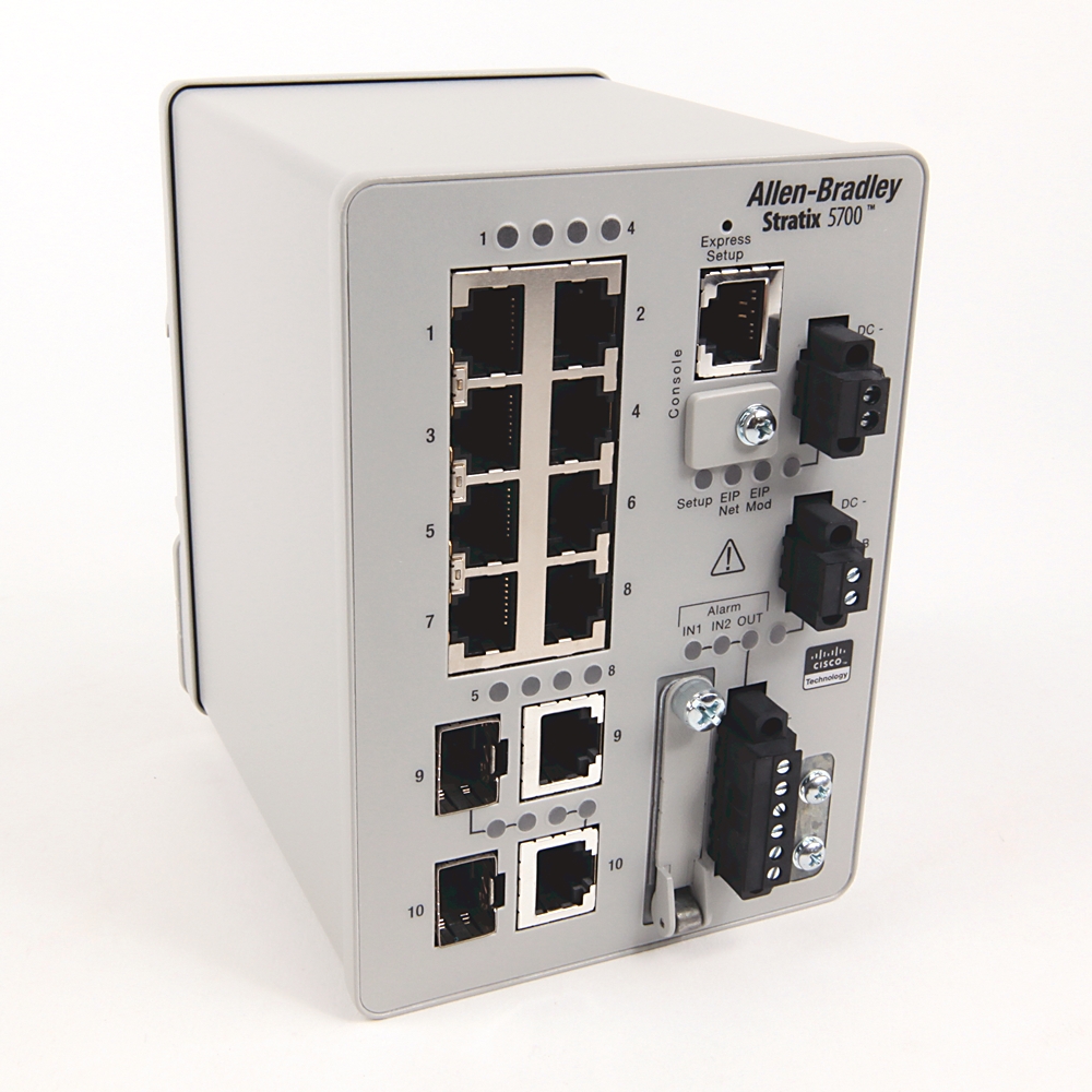 1783-BMS10CA Stratix Managed Ethernet Switch 10-Port Redundant Networking Allen-Bradley